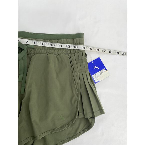 JoyLab Olive Green Running Shorts Lined Briefs Pockets Elastic Waist NEW Small - Picture 9 of 9